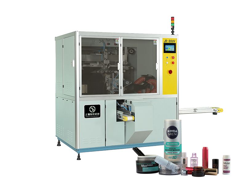 Automatic Single Color Cylindrical Screen Printing Machine, JR-80UV