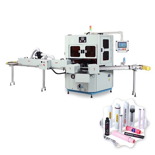 Automatic Two-Color Cylindrical Screen Printing Machine, JR-212UV